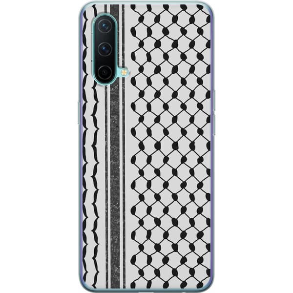 OnePlus Nord CE 5G Gjennomsiktig deksel Palestinsk mønster - inspirert av tradisjonell stil keffiyeh-stoff