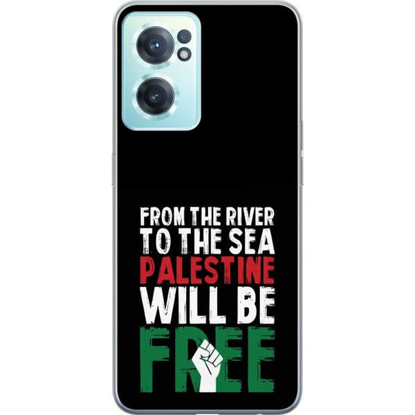 OnePlus Nord CE 2 5G Läpinäkyvä kuori Vapauta Palestiina