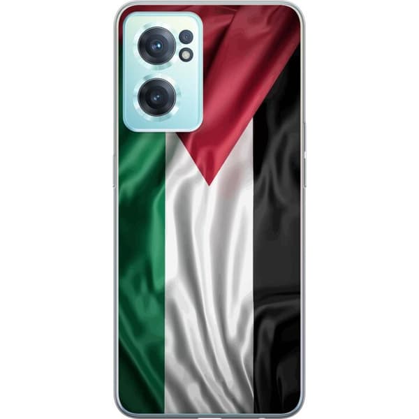 OnePlus Nord CE 2 5G Läpinäkyvä kuori Palestiinan lippu – ikoninen vapauden symboli punaisessa, mustassa, valkoisessa ja vihreässä