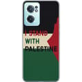 Miniatyrbilde 1 av 3: OnePlus Nord CE 2 5G Gjennomsiktig deksel Stå opp for Palestina - solidaritetsdesign med en sterk melding