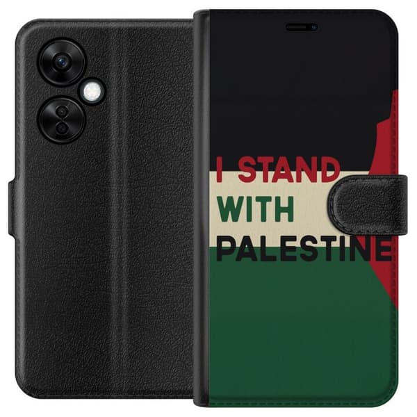 OnePlus Nord CE3 Lommeboketui Stå opp for Palestina - solidaritetsdesign med en sterk melding