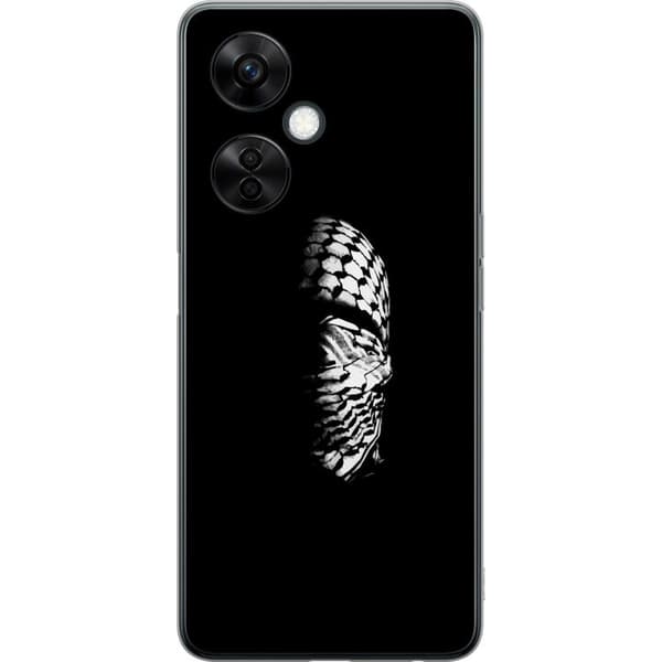 OnePlus Nord CE3 Gjennomsiktig deksel Keffiyeh-mønster - klassisk svart-hvit palestinsk sjal med kulturell betydning