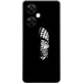 Miniatyrbilde 1 av 3: OnePlus Nord CE3 Gjennomsiktig deksel Keffiyeh-mønster - klassisk svart-hvit palestinsk sjal med kulturell betydning