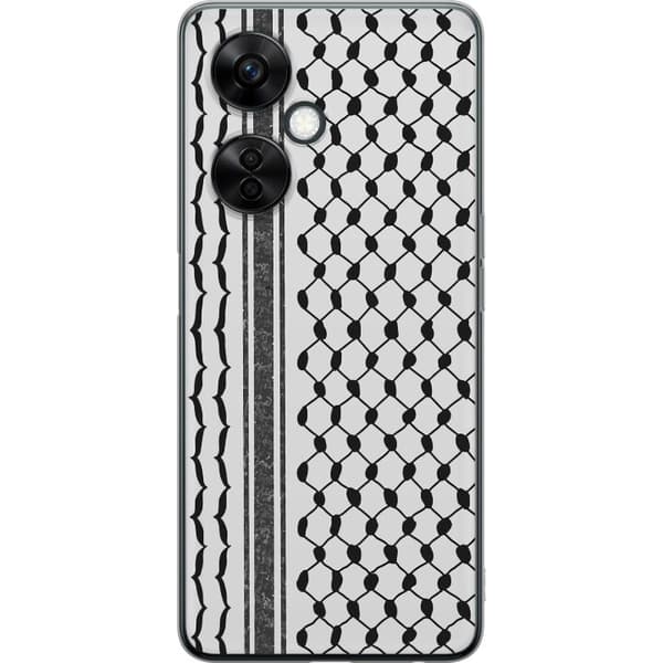 OnePlus Nord CE3 Läpinäkyvä kuori Palestiinalainen kuvio - perinteiseen tyyliin inspiroima keffiyeh-kangas