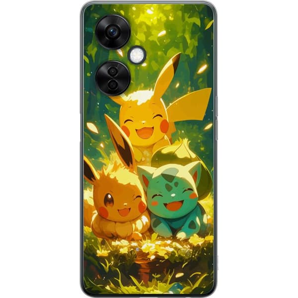 OnePlus Nord CE3 Genomskinligt Skal Pixelmonster spelstil – färgstark design för retroälskande gamers