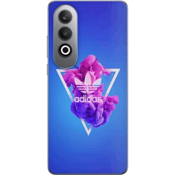 OnePlus Nord CE4 Läpinäkyvä kuori Adidas-inspiroitunut sininen muotoilu - urheilullinen motiivi retro-vibeillä sinisissä sävyissä