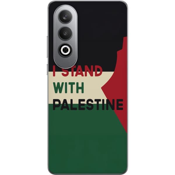 OnePlus Nord CE4 Gjennomsiktig deksel Stå opp for Palestina - solidaritetsdesign med en sterk melding