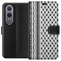 Miniatyrbilde 1 av 3: OnePlus Nord CE4 Lite Lommeboketui Palestinsk mønster - inspirert av tradisjonell stil keffiyeh-stoff