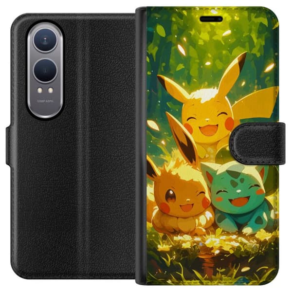 OnePlus Nord CE4 Lite Lommeboketui Pixelmonster spillstil - fargerik design for retro-elskende spillere