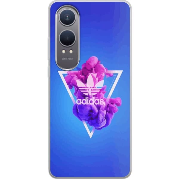 OnePlus Nord CE4 Lite Gjennomsiktig deksel Adidas-inspirert blått design - sporty motiv med retro vibe i blåtoner