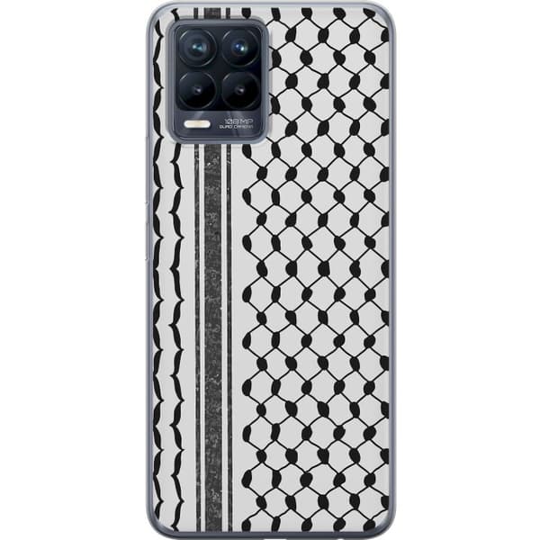 Realme 8 Gjennomsiktig deksel Palestinsk mønster - inspirert av tradisjonell stil keffiyeh-stoff