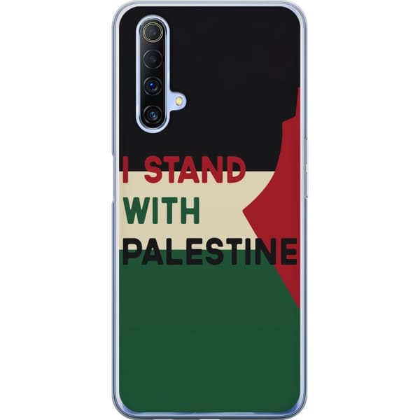 Realme X50 5G Gennemsigtig cover Stå sammen med Palæstina - solidaritetsdesign med en stærk besked