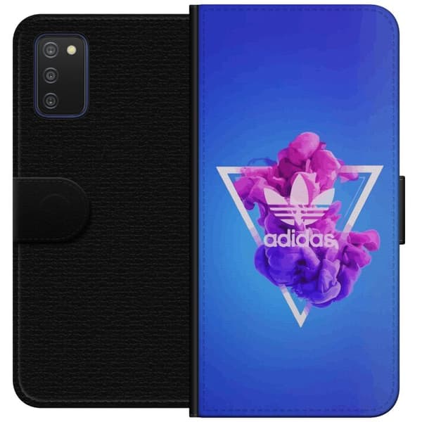 Samsung Galaxy A03s Plånboksfodral Adidas-inspirerad blå design – sportigt motiv med retrovibe i blå toner