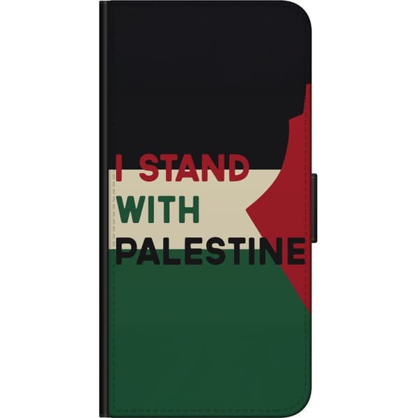 Samsung Galaxy A03s Tegnebogsetui Stå sammen med Palæstina - solidaritetsdesign med en stærk besked