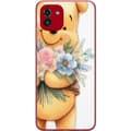 Miniatyrbilde 1 av 3: Samsung Galaxy A03 Gjennomsiktig deksel Nalle Puh med blomster - klassisk barnefavoritt i en blomstrende vår miljø