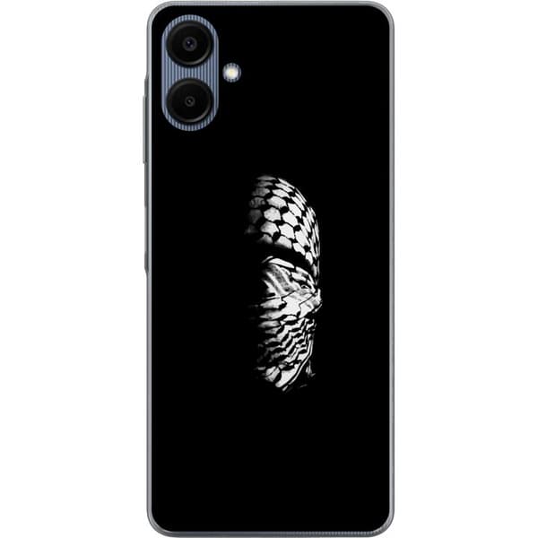 Samsung Galaxy A06 Gjennomsiktig deksel Keffiyeh-mønster - klassisk svart-hvit palestinsk sjal med kulturell betydning