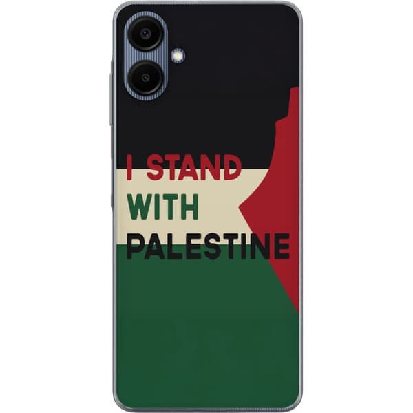 Samsung Galaxy A06 Gjennomsiktig deksel Stå opp for Palestina - solidaritetsdesign med en sterk melding