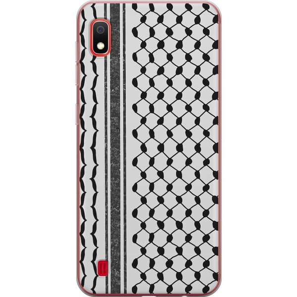 Samsung Galaxy A10 Gennemsigtig cover Palæstinensisk mønster - inspireret af traditionel stil keffiyeh-stof