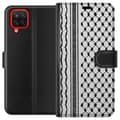 Miniatyrbilde 1 av 3: Samsung Galaxy A12 Lommeboketui Palestinsk mønster - inspirert av tradisjonell stil keffiyeh-stoff