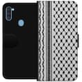 Miniatyrbilde 1 av 3: Samsung Galaxy A11 Lommeboketui Palestinsk mønster - inspirert av tradisjonell stil keffiyeh-stoff