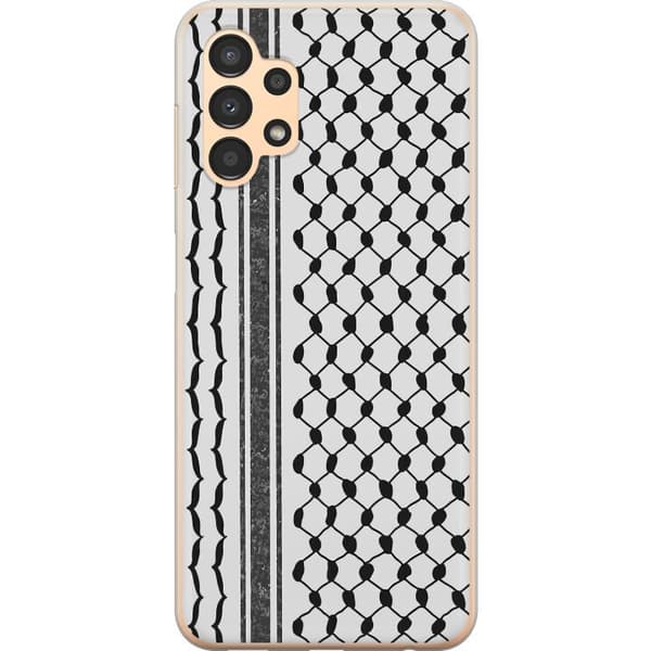 Samsung Galaxy A13 Gennemsigtig cover Palæstinensisk mønster - inspireret af traditionel stil keffiyeh-stof