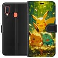 Miniatyrbilde 1 av 3: Samsung Galaxy A20e Lommeboketui Pixelmonster spillstil - fargerik design for retro-elskende spillere