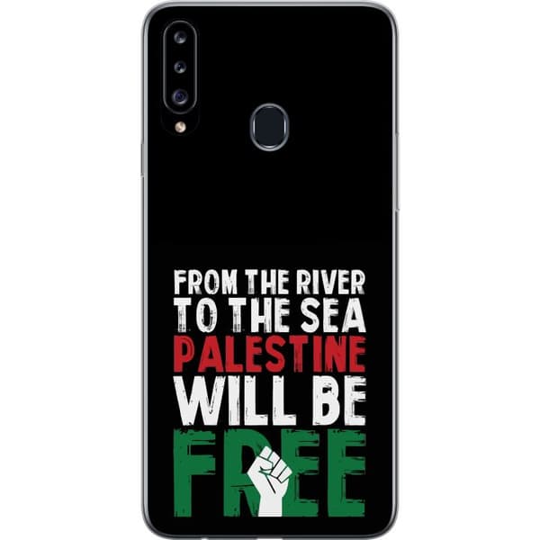 Samsung Galaxy A20s Gennemsigtig cover Fri Palæstina
