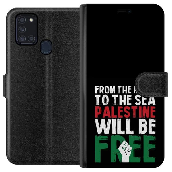 Samsung Galaxy A21s Tegnebogsetui Fri Palæstina