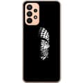 Miniatyrbillede 1 af 3: Samsung Galaxy A23 5G Gennemsigtig cover Keffiyeh-mønster - klassisk sort-hvid palæstinensisk tørklæde med kulturel betydning