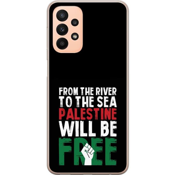 Samsung Galaxy A23 5G Gennemsigtig cover Fri Palæstina
