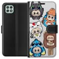 Pikkukuva 1 / 3: Samsung Galaxy A22 5G Lompakkokotelo Labubu hahmokokoelma - Pop Mart Labubu The Monsters väriluulisessa muotoilussa