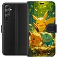 Miniatyrbillede 1 af 3: Samsung Galaxy A24 4G Tegnebogsetui Pixelmonster spillestil - farverig design til retro-elskende gamere