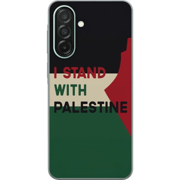 Samsung Galaxy A26 Genomskinligt Skal Stand with Palestine – solidaritetsdesign med starkt budskap