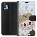 Miniatyrbillede 1 af 3: Samsung Galaxy A32 5G Tegnebogsetui Labubu med hat - Pop Mart figur Mr. Butcher i retro-stil med karakter