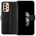 Pikkukuva 1 / 3: Samsung Galaxy A33 5G Lompakkokotelo Keffiyeh-kuviointi - klassinen palestiinalainen mustavalkoinen shaali, jolla on kulttuurinen merkitys