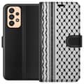 Miniatyrbillede 1 af 3: Samsung Galaxy A33 5G Tegnebogsetui Palæstinensisk mønster - inspireret af traditionel stil keffiyeh-stof