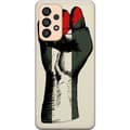 Miniatyrbilde 1 av 3: Samsung Galaxy A33 5G Gjennomsiktig deksel Hand knyttet i Palestinas farger - kraftig symbol for frihetsbevegelsen
