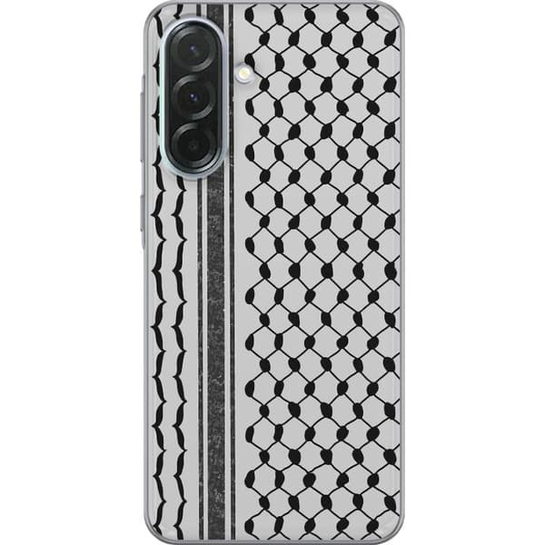 Samsung Galaxy A36 Gennemsigtig cover Palæstinensisk mønster - inspireret af traditionel stil keffiyeh-stof