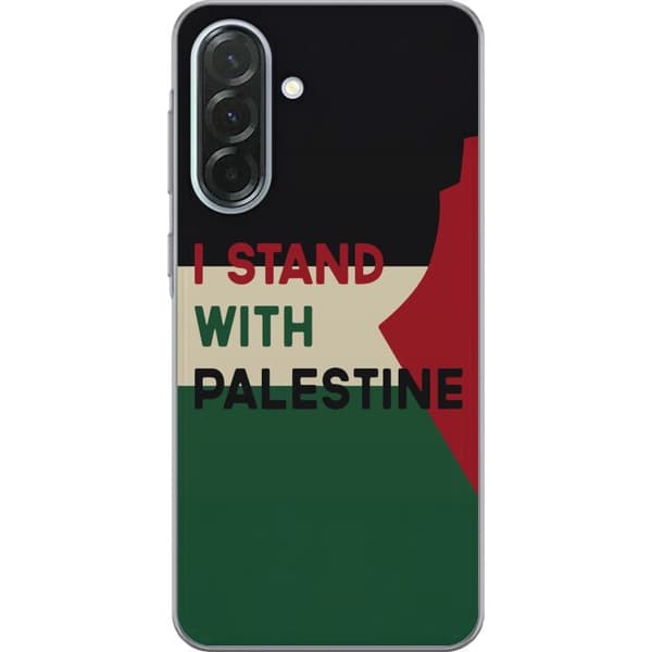 Samsung Galaxy A36 Gennemsigtig cover Stå sammen med Palæstina - solidaritetsdesign med en stærk besked