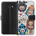 Miniatyrbillede 1 af 3: Samsung Galaxy A3 (2017) Tegnebogsetui Labubu figur samling - Pop Mart Labubu The Monsters i farverigt design