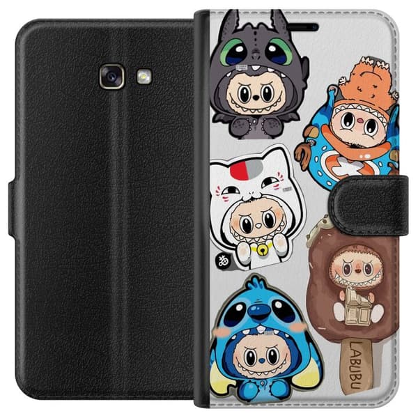 Samsung Galaxy A3 (2017) Tegnebogsetui Labubu figur samling - Pop Mart Labubu The Monsters i farverigt design