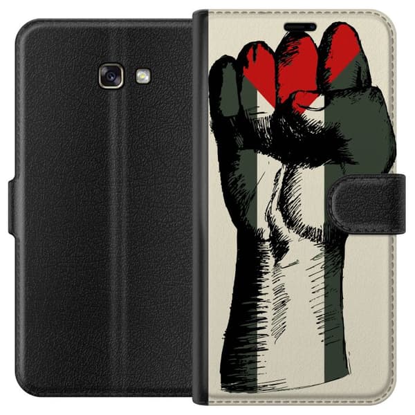 Samsung Galaxy A3 (2017) Lompakkokotelo Käsi sidottu Palestinan väreihin - voimakas symboli vapausliikkeelle