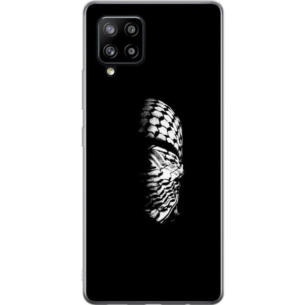 Samsung Galaxy A42 5G Gennemsigtig cover Keffiyeh-mønster - klassisk sort-hvid palæstinensisk tørklæde med kulturel betydning
