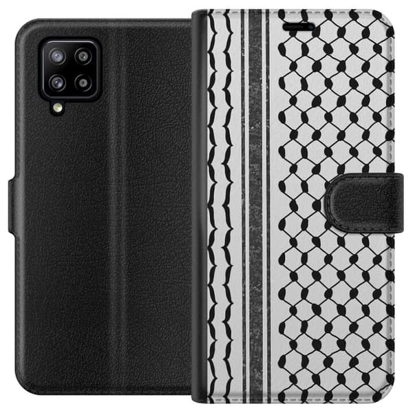 Samsung Galaxy A42 5G Tegnebogsetui Palæstinensisk mønster - inspireret af traditionel stil keffiyeh-stof