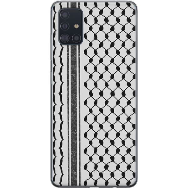 Samsung Galaxy A51 Gjennomsiktig deksel Palestinsk mønster - inspirert av tradisjonell stil keffiyeh-stoff