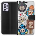 Pikkukuva 1 / 3: Samsung Galaxy A52s 5G Lompakkokotelo Labubu hahmokokoelma - Pop Mart Labubu The Monsters väriluulisessa muotoilussa