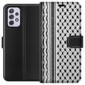 Pikkukuva 1 / 3: Samsung Galaxy A52s 5G Lompakkokotelo Palestiinalainen kuvio - perinteiseen tyyliin inspiroima keffiyeh-kangas