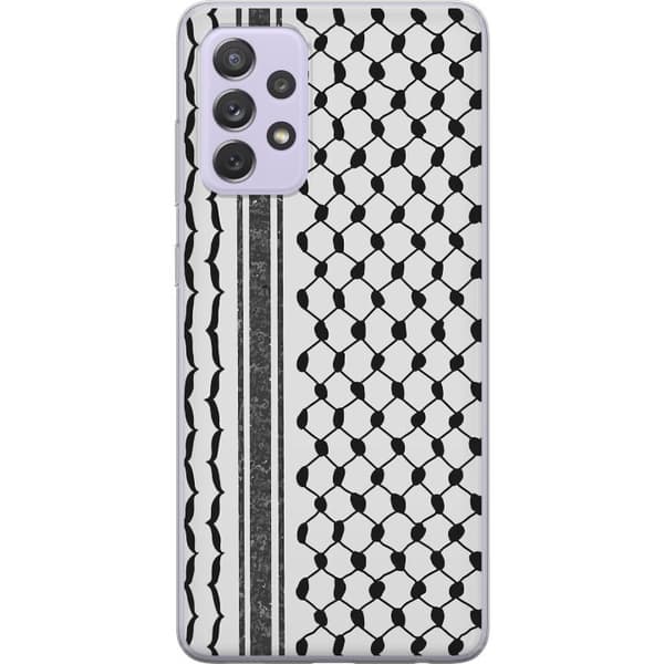 Samsung Galaxy A52s 5G Läpinäkyvä kuori Palestiinalainen kuvio - perinteiseen tyyliin inspiroima keffiyeh-kangas
