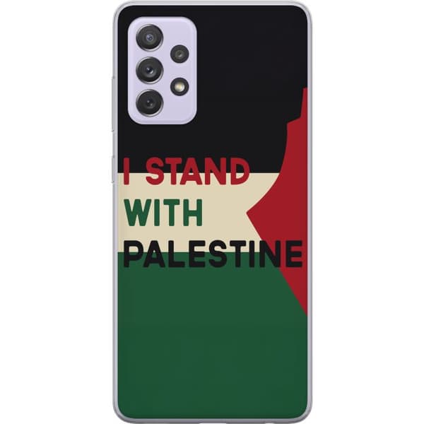 Samsung Galaxy A52s 5G Gennemsigtig cover Stå sammen med Palæstina - solidaritetsdesign med en stærk besked