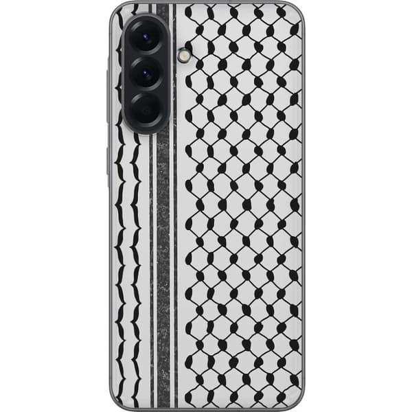 Samsung Galaxy A56 Läpinäkyvä kuori Palestiinalainen kuvio - perinteiseen tyyliin inspiroima keffiyeh-kangas